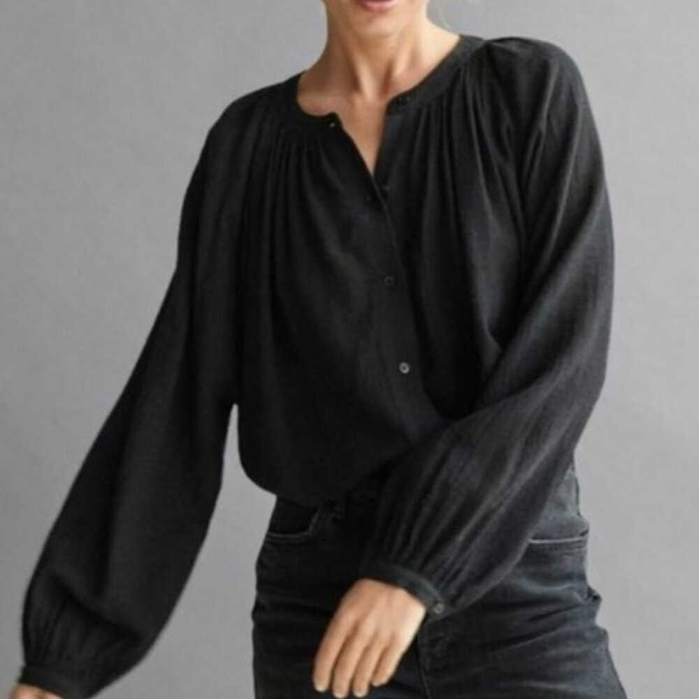 Jenni Kayne Long-Sleeve Willow Blouse NWOT